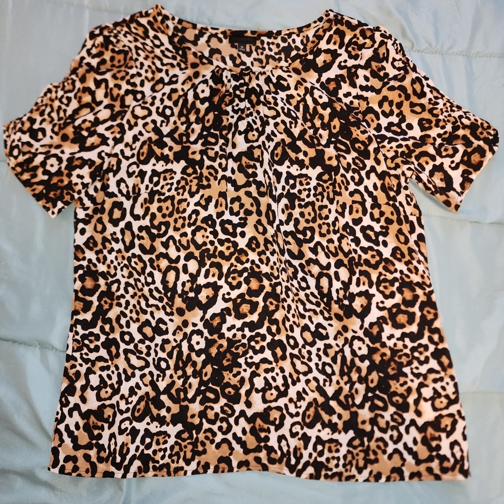 Talbot's NWOT M Leopard Print Women's Top